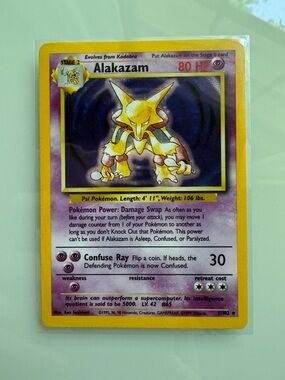 Alakazam Holo Pokemon Card